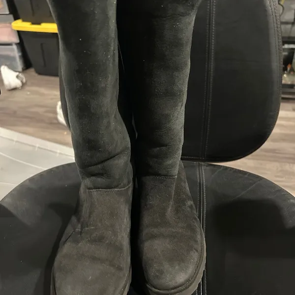 UGG Black Suede Boots size 8 - Image 5