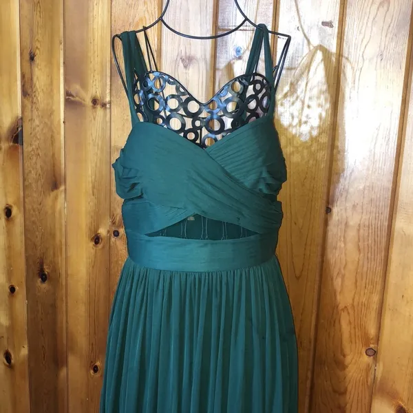 Birdy grey ELSYE DRESS MESH EMERALD bridesmaids dress size medium green wedding - Image 5