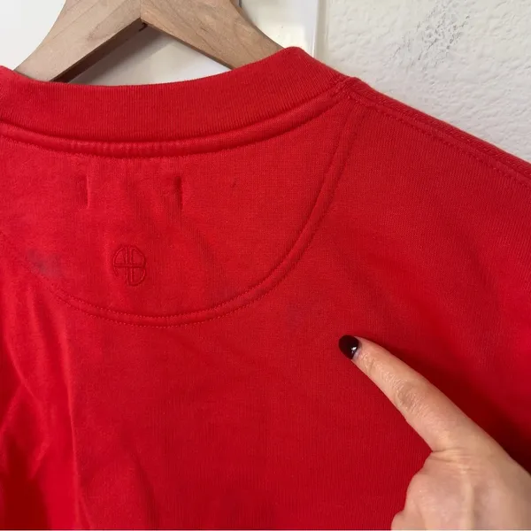 Anine Bing Sport Tyler Oversized Sweatshirt - Red - NWT - Image 9