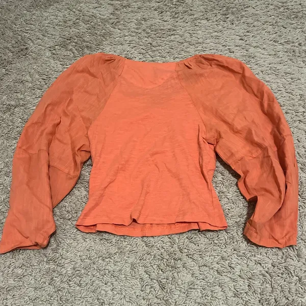 Anthropologie Women's Orange Blouse - Image 3