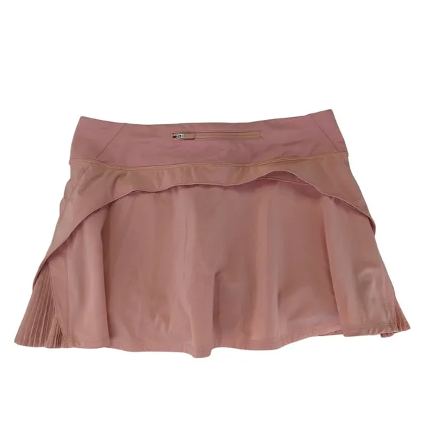 Lululemon Play Off The Pleats Skort Skirt Women's Size 8 Peach Tennis Athletic - Image 2