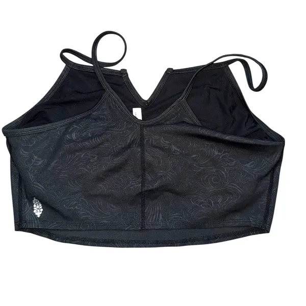 Fp movement Black V-Neck Crop Top NWOT - Image 2