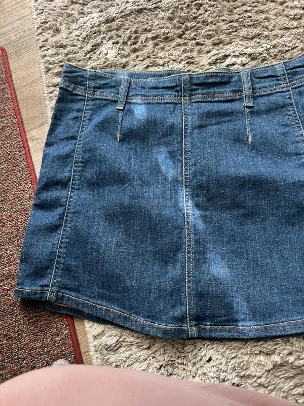 Free People We The Free Daylight Denim Mini Skirt sz‎ 30 - Image 3