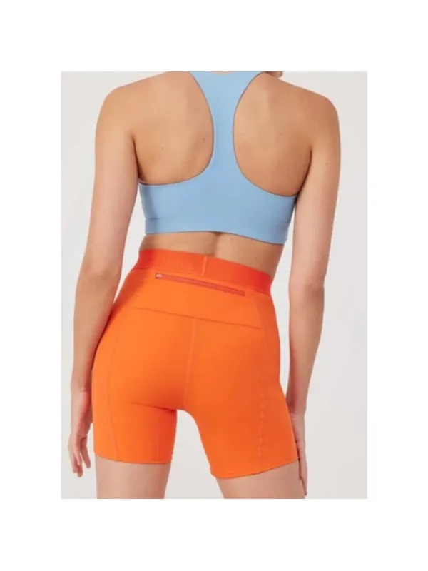 NEW! Outdoor Voices SMALL Sundance SuperForm 5” Bright Orange Bike Yoga Shorts - Image 4