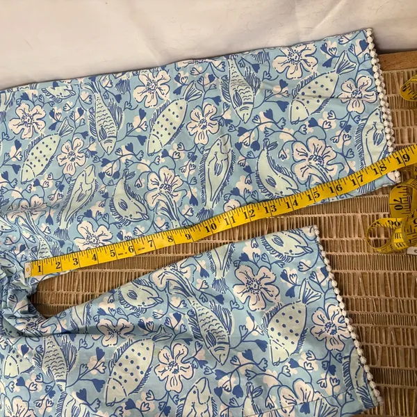Lilly Pulitzer Vintage Ocean Print Capri Pants Size‎ 10 - Image 12