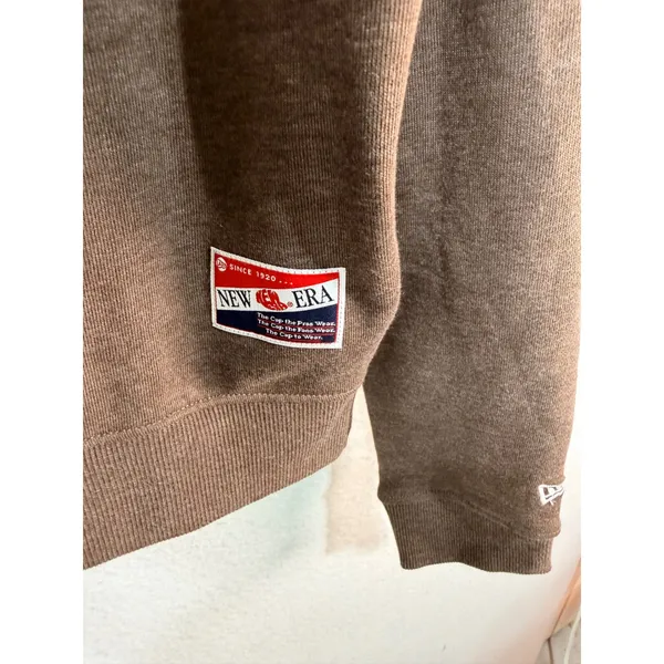 Cleveland Football NFL Team New Era Hoodie Applique Womens S Brown DawgPound New - Image 3