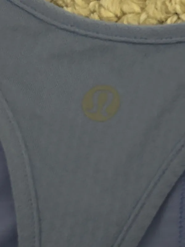 Lululemon Built in Bra Tank Top Periwinkle Size 8 - Image 3