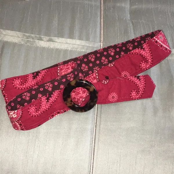 Vera Bradley reversible red tortoise buckle belt - Image 3