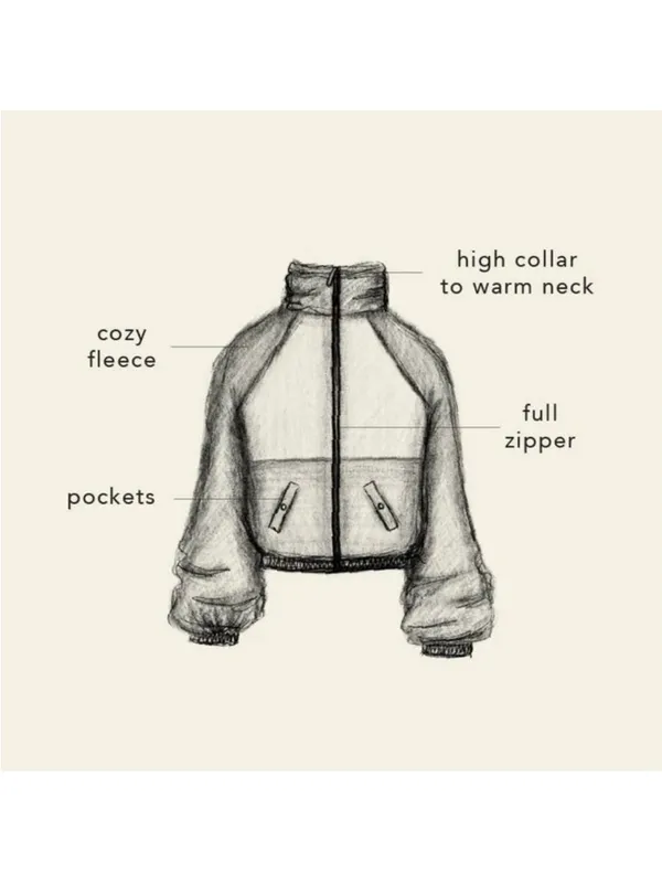 Blogilates Campfire Fleece Sherpa Jacket size XL - Image 11