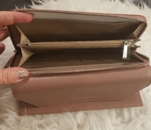 💕LANCASTER PARIS💕 Large Leather Ziparound Wallet - Image 6