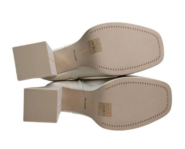 Dolce Vita Womens 10 Ulyses Platform Bootie in Ivory Leather NEW - Image 10