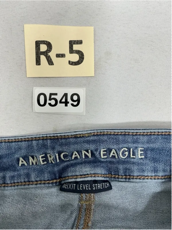 Womans American Eagle Next Level Stretch Blue Jeans Size 4 - Image 3