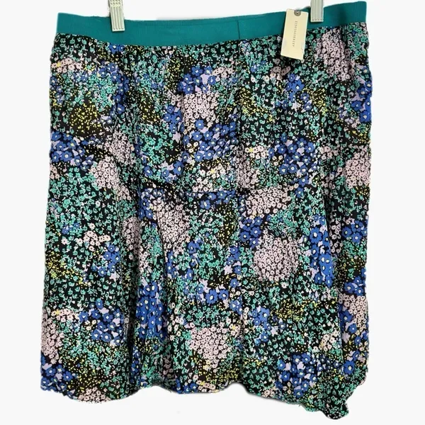 Anthropologie Maeve Cottage Floral Abstract Chiffon Skirt Women’s Sz L NWT $99 - Image 6