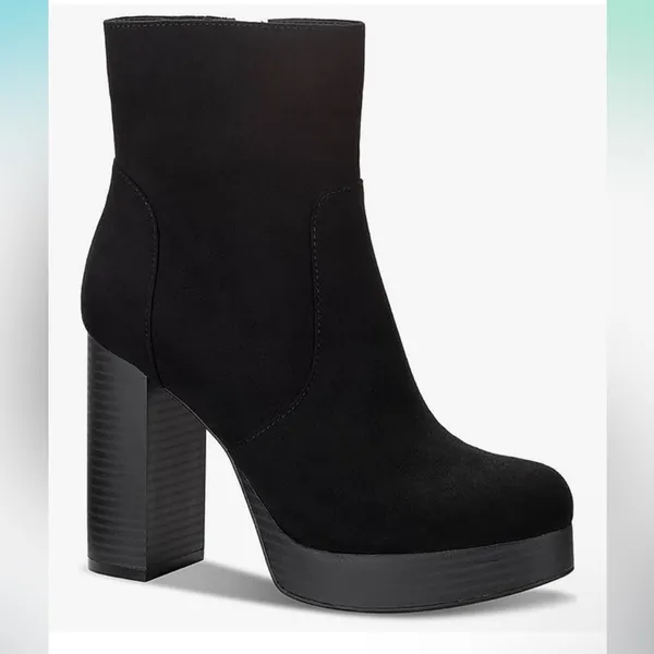 NWT SUN + STONE Elegant Black Ankle Boots Size 10 - Image 5
