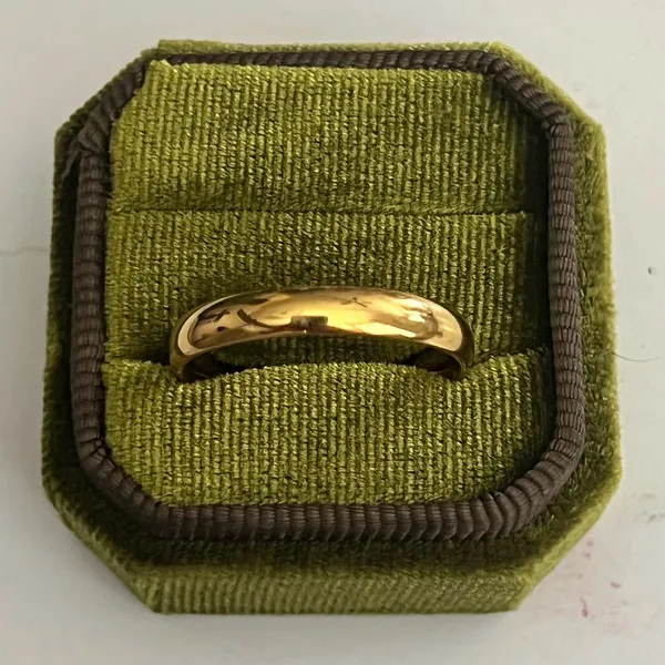 Classic 18K Yellow Gold Plated Wedding 2mm Band Ring Size 12 - Image 2