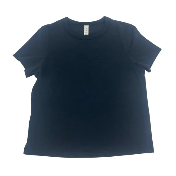 Lululemon Classic-Fit Cotton Blend T-Shirt Black Size 0 Waist Length - Image 2