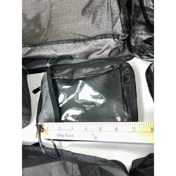 Thirty-One Gifts Gray Travel Organizer Packing Cubes Pouches Bag Set 7 Piece - Image 9
