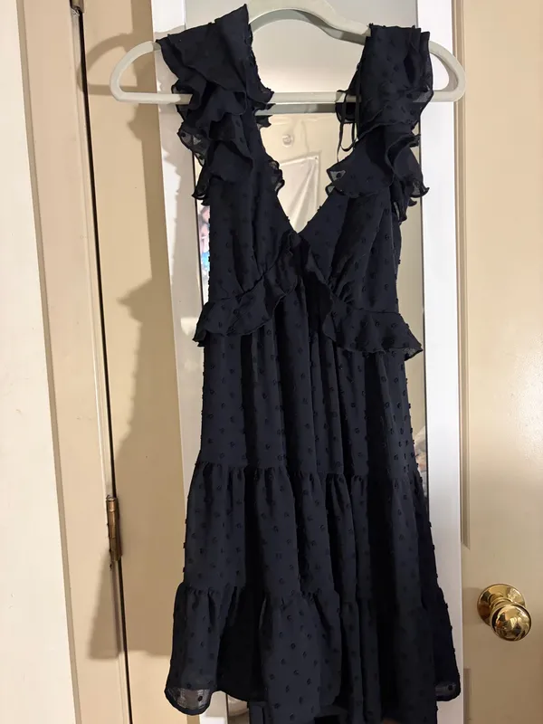 Trixxi Dress Black open back - Image 2