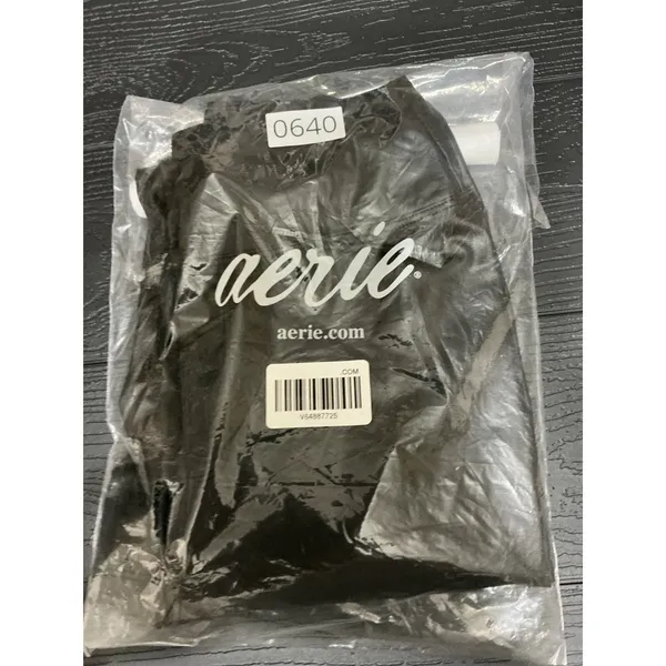 OFFLINE by Aerie Real Luxe Leggings Womens Small Black Faux Leather High Rise - Image 5