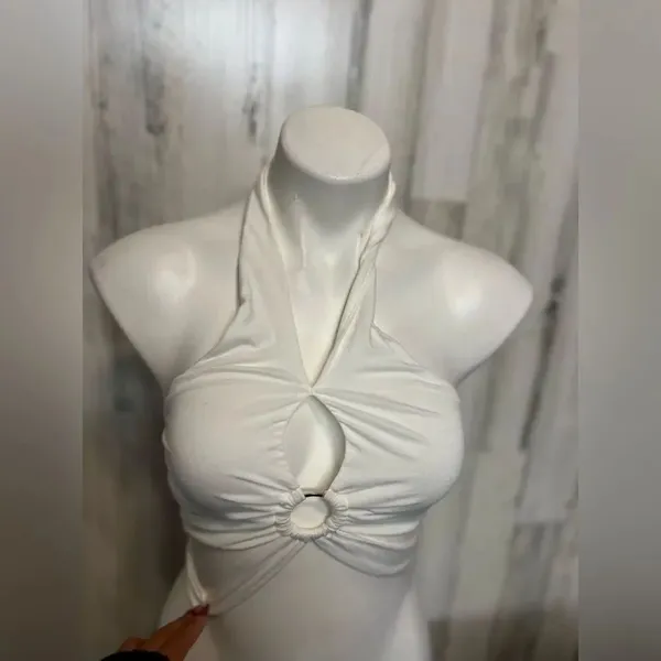 White crop top White - Image 4