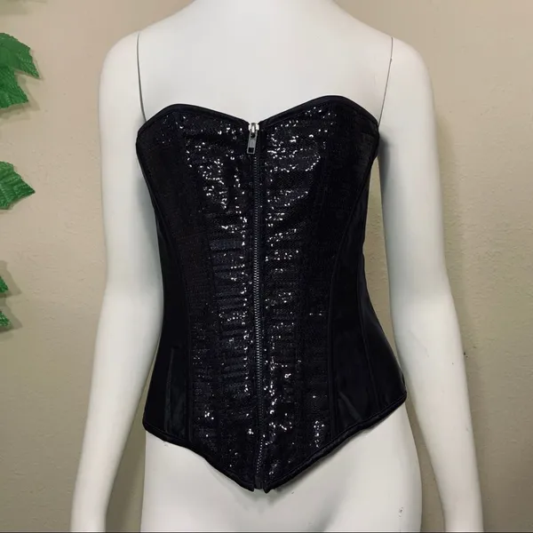 Black Sequins Corset Party New Festival - Image 8