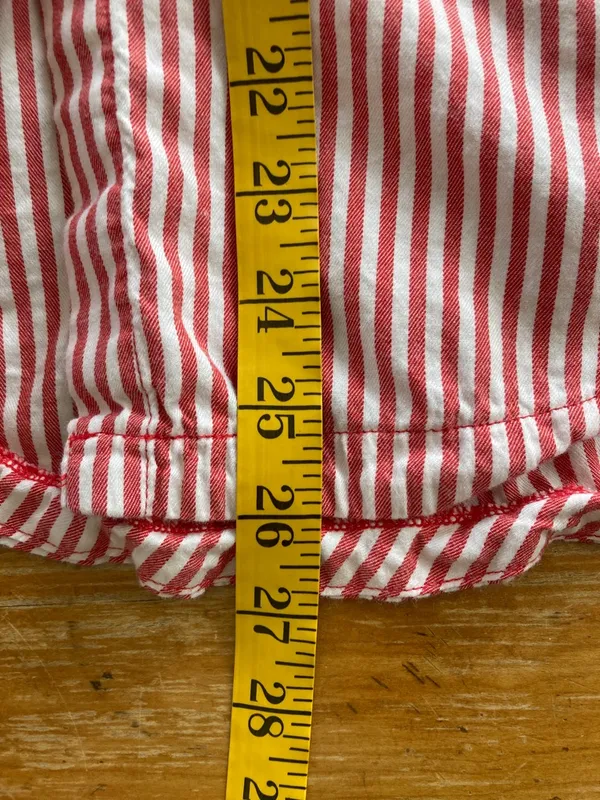 PINK Victoria's Secret Red & White Striped Button-Up Pajama Top - Image 5