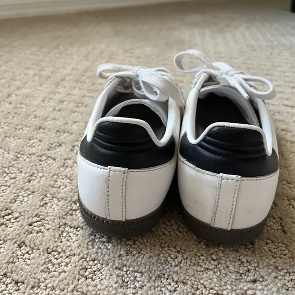 Adidas Sambas OG Classic White Black Grey Women's Size 6.5 Excellent Condition - Image 3