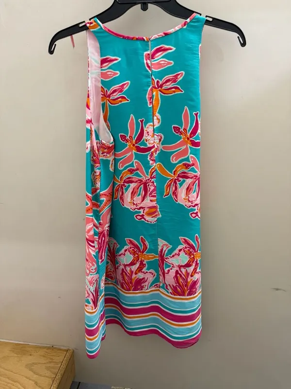 Lilly Pulitzer WRIGHT Sea Blue Via Sunny Engineered Wright Trapeze Dress - Image 7