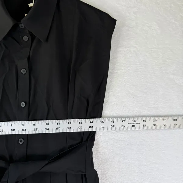 Mango MNG Black Sleeveless Maxi Dress 423TIBI Sustainable Viscose NWT Womens 6 M - Image 3