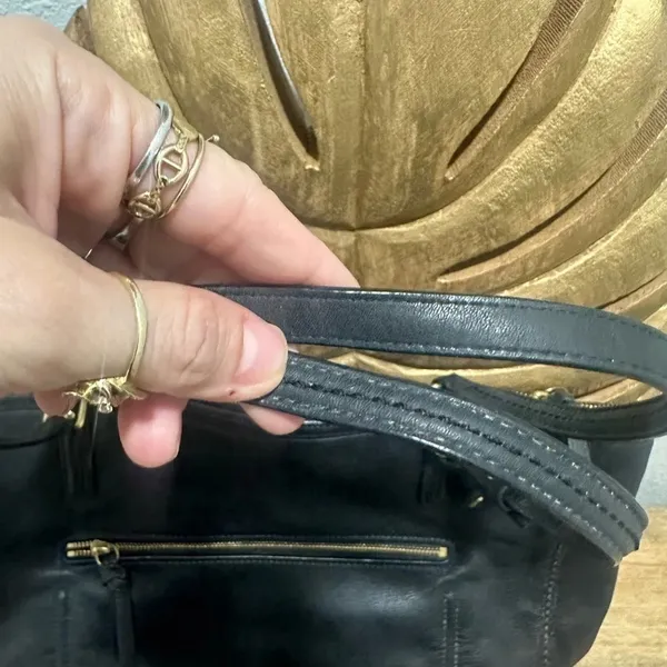Vintage Coach Y2K black leather bag - EUC - Image 7