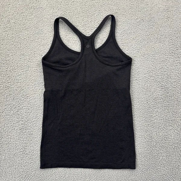 Lululemon Ebb To Street Tank Top Black Athletic Athleisure Women's 8 - Image 2