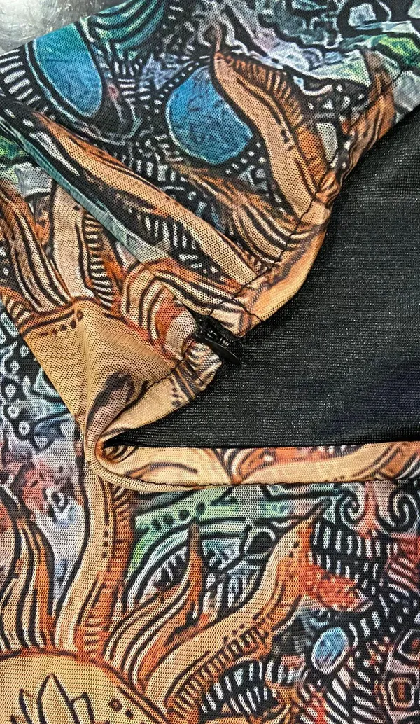 Printed Skirt Black Size M - Image 2