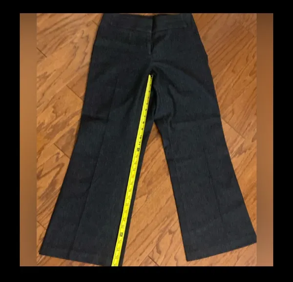 Black wide leg dress jeans. Size medium - Image 7