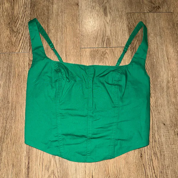 Abercrombie Green Corset Top - Image 2