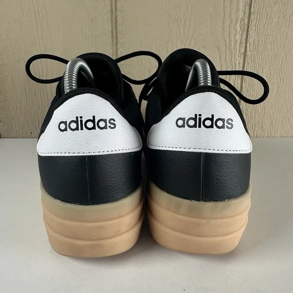 Adidas VL Court Bold Platform Sneakers Women Size 10 Black White Gum IH3081 - Image 6