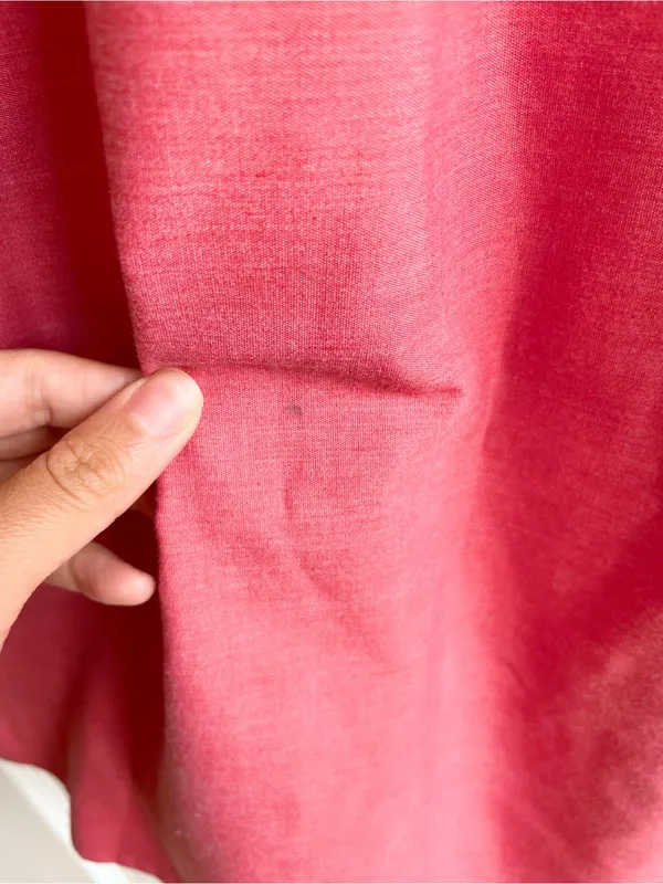 Vintage 50s 60s Komar Red Gingham Dress M Smocked Waist Pockets Retro Housewife - Image 7