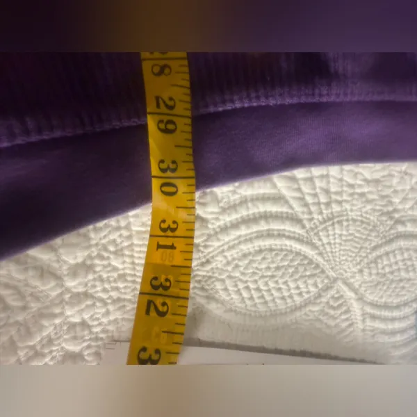 Pressbox LSU Tigers Purple Ribbed Long Sleeve Tee XL Oversized Cotton - Image 6