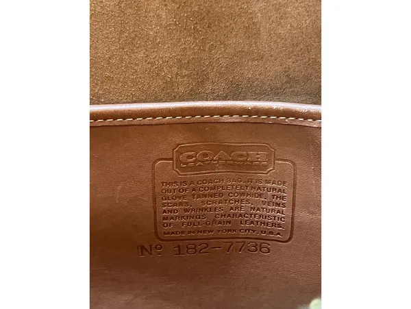 Vintage Coach Embassy Leather Messenger Bag - Image 2