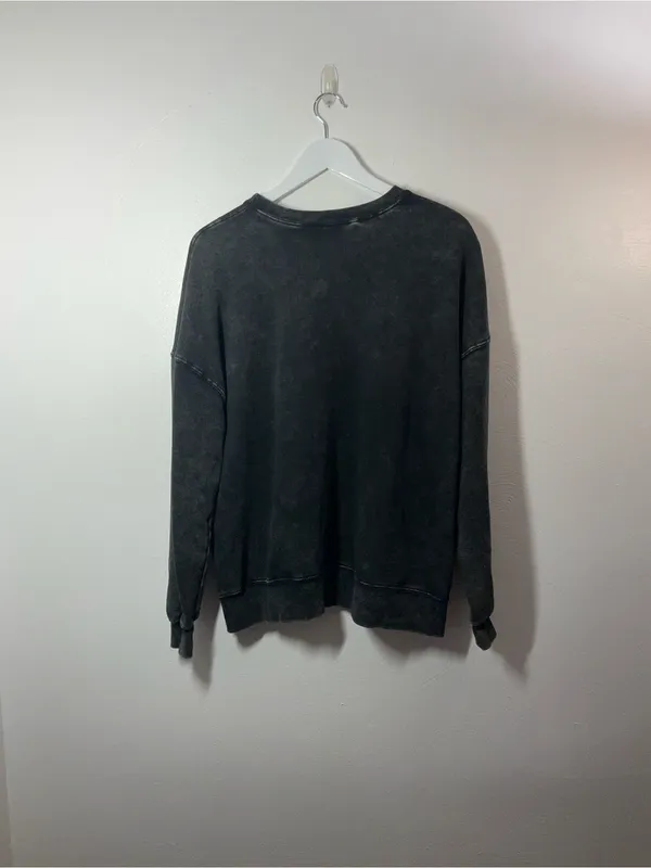 Wild Fable Washed Black Crewneck Sweatshirt Size Small - Image 2