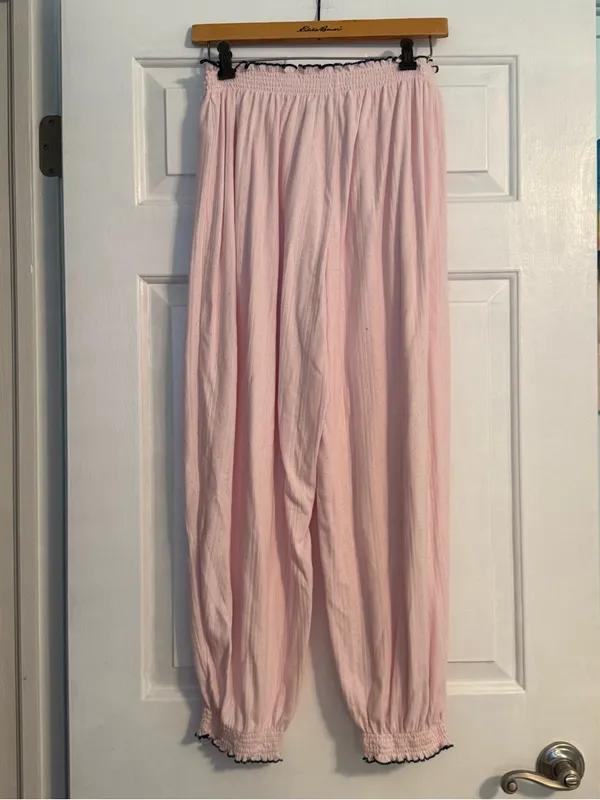 SET Aerie Pointelle Balloon Pajama Pants and Pointelle Tank Set - Image 6