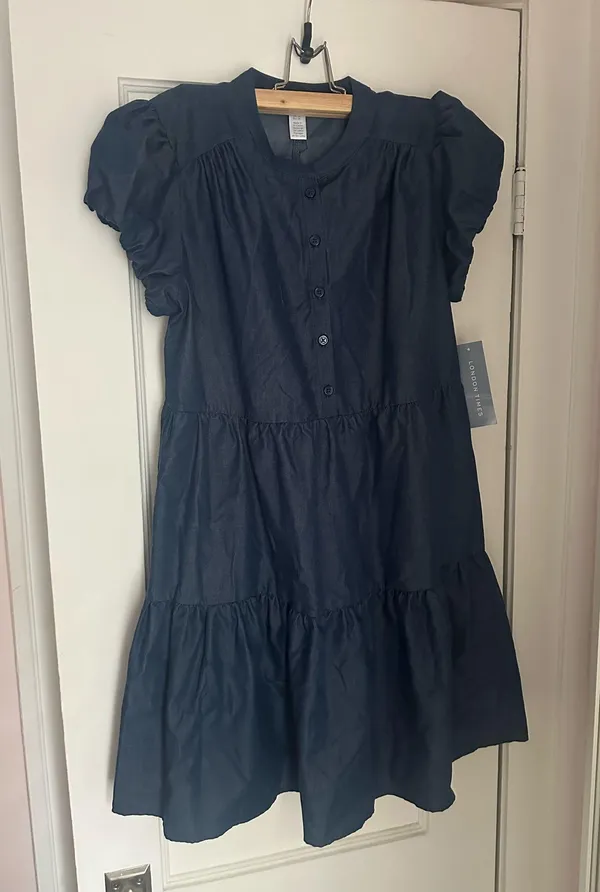 Denim Babydoll Dress London Times - Image 8