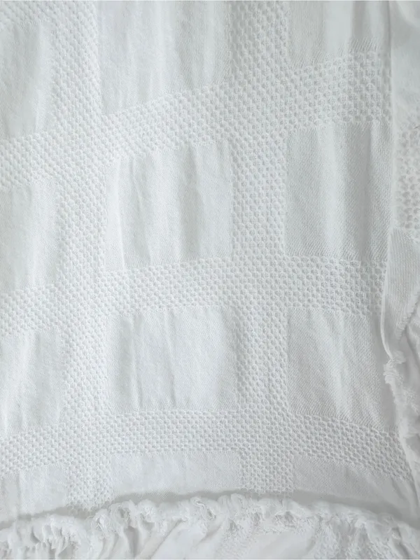 Mustard Seed White Cotton Crisscross Mini Dress w Pockets & Shorts in Lining - Image 7