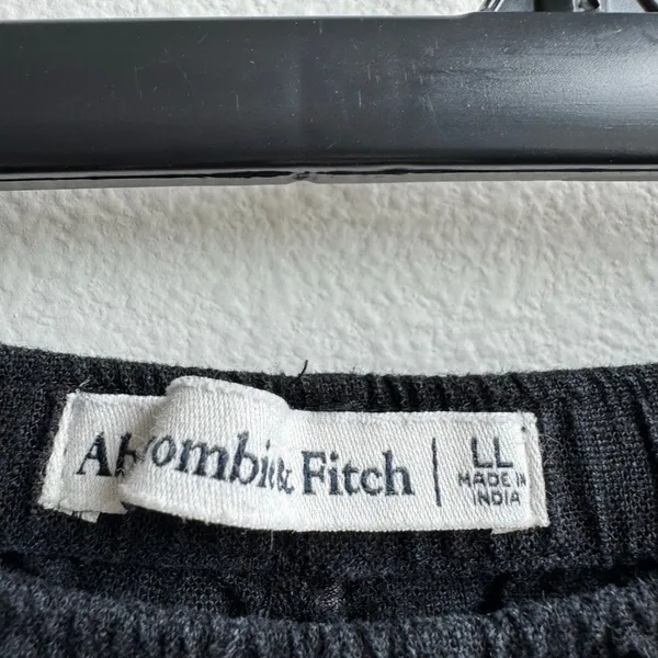 Abercrombie & Fitch Linen Blend Wide Leg Pull On Trouser Pants Size Large LONG - Image 5