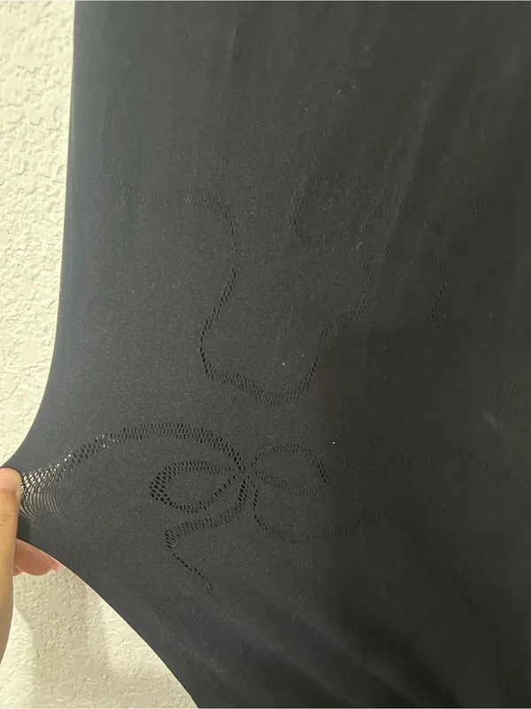 Savage X Fenty Black Sleeveless Ribbed Maxi Dress - Image 4