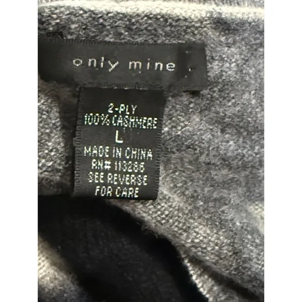 Only Mine Womens Tie Dye 2 Ply Cashmere Sweater Size S Round Neck Mature Lux - Image 4