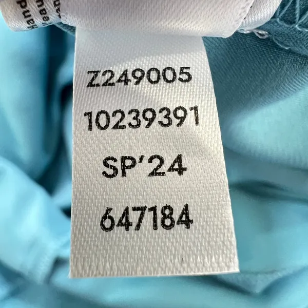 VENUS Teal Satin Slip Dress Size 8 Cowl Neck Adjustable‎ Straps Midi Slit Party - Image 5