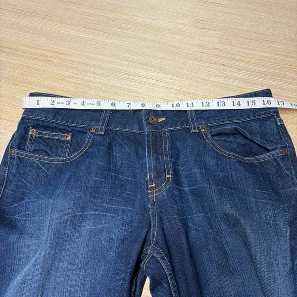 Buckle BKE Jeans Culture Boot Cut Flare Womens 32x31.5 Blue Denim Western Boho - Image 4