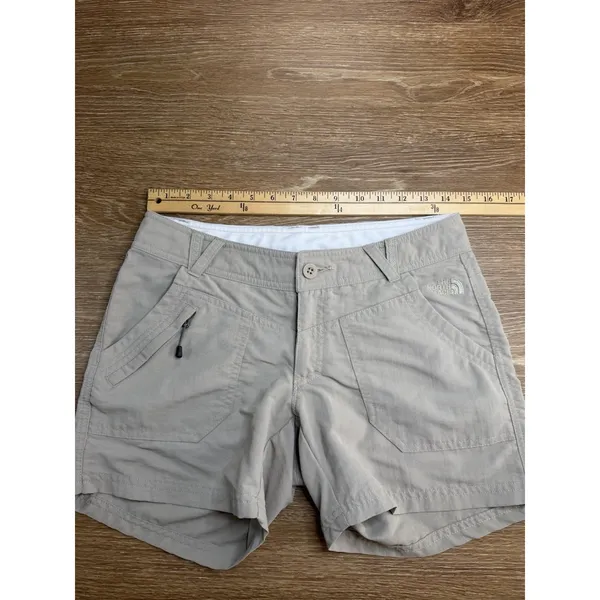 The North Face Shorts Women's 4 Dune Beige AXNT Nylon Hiking Cargo Outdoor - Image 6