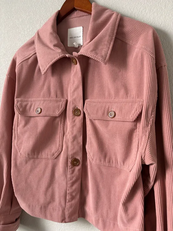 Avec Les Filles Pink Corduroy Jacket - Image 5