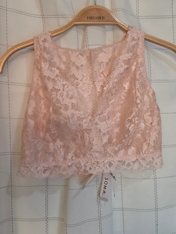 Soma Embraceable Signature Lace Back Detail Bralette - Image 2